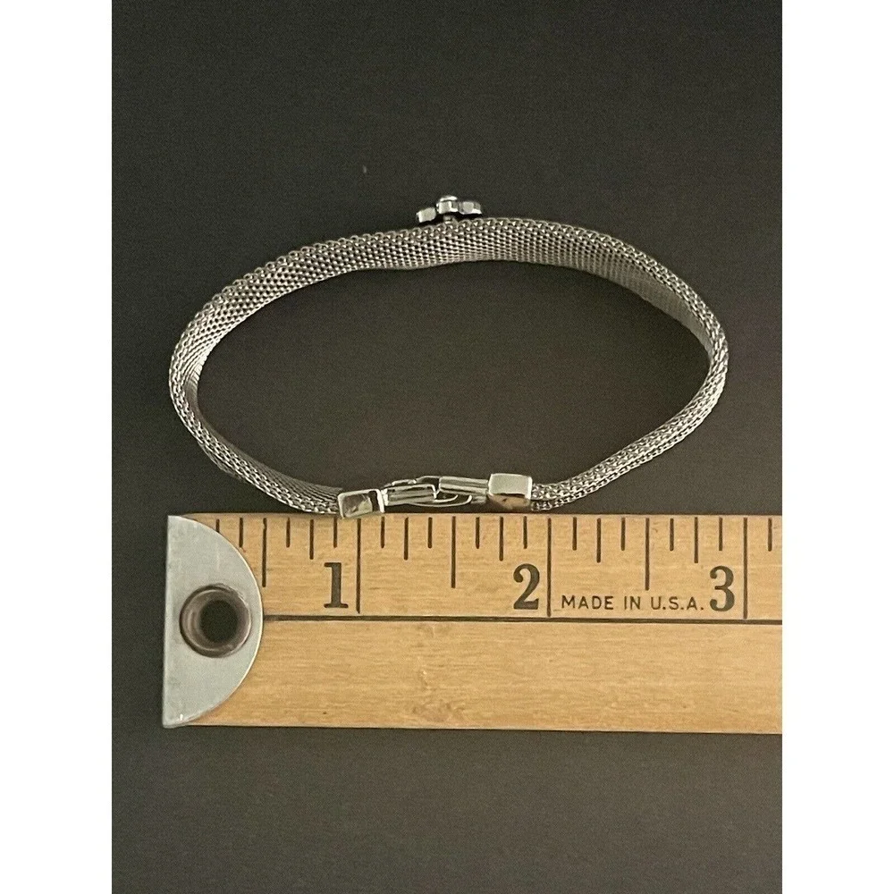 Guess Cable Rhinestone Rhinestone Floral CaSual Dressy Bracelet